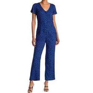 Obey Short Sleeve Tracksuit Leo  Cobalt Small